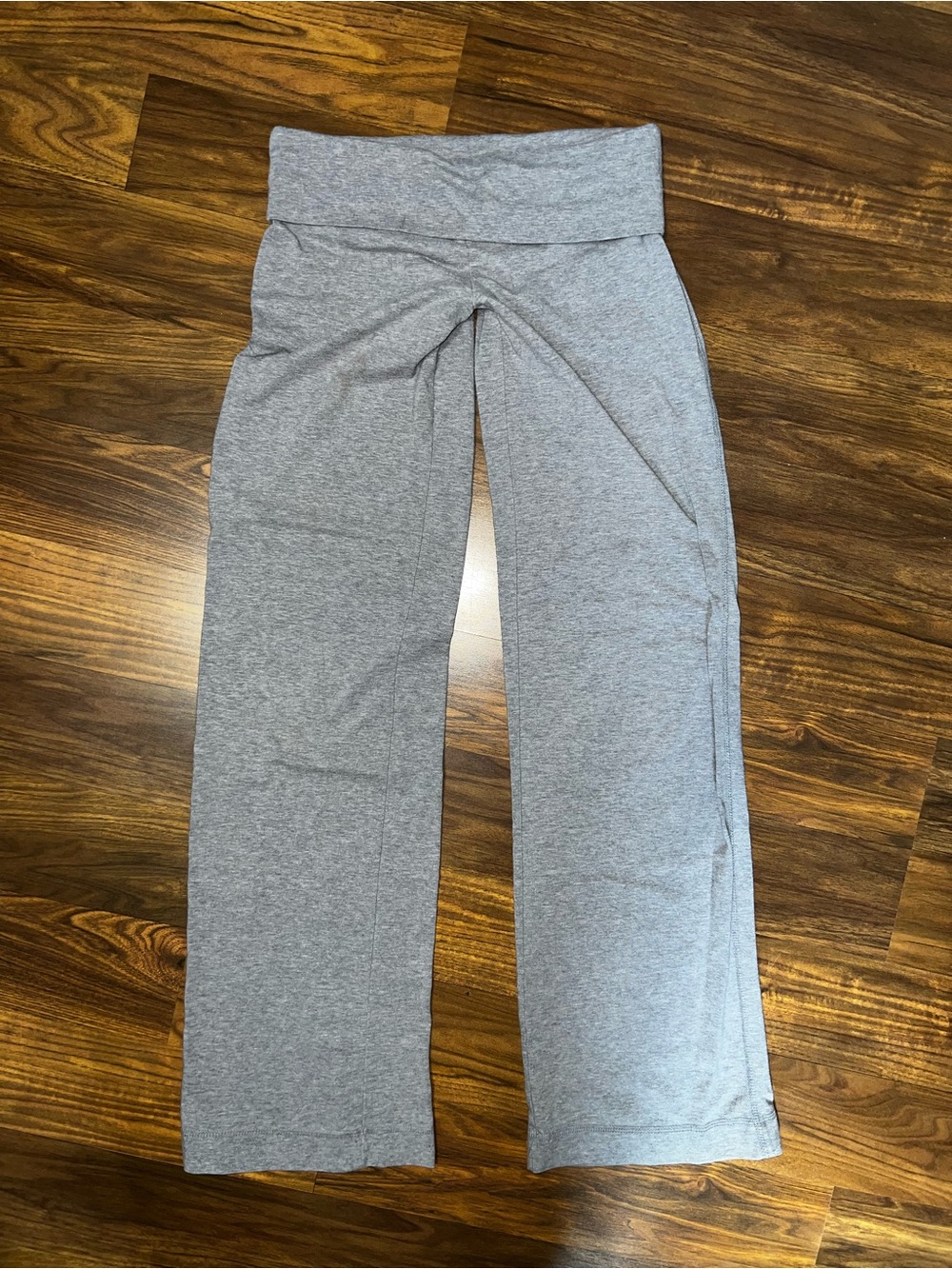 Women’s Gray Fold-Over Waist Leggings